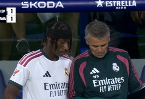 Yan Diomandé first match with Real Madrid