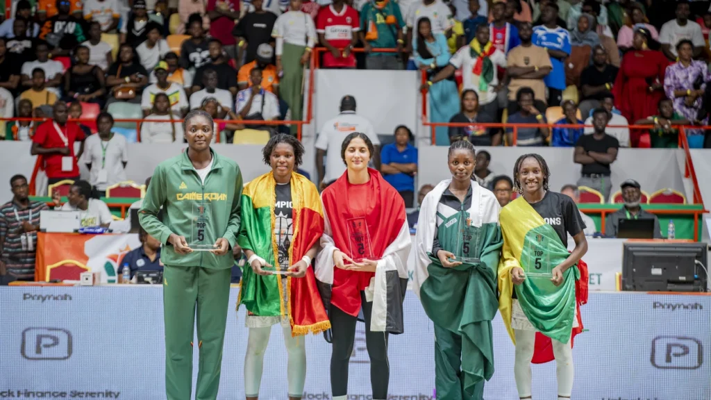 L'équipe-type (All 5 Stars) de l'Afrobasket féminin U18