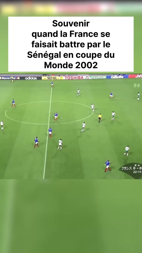 Résumé France vs Senegal coupe du monde 2002 🔥
