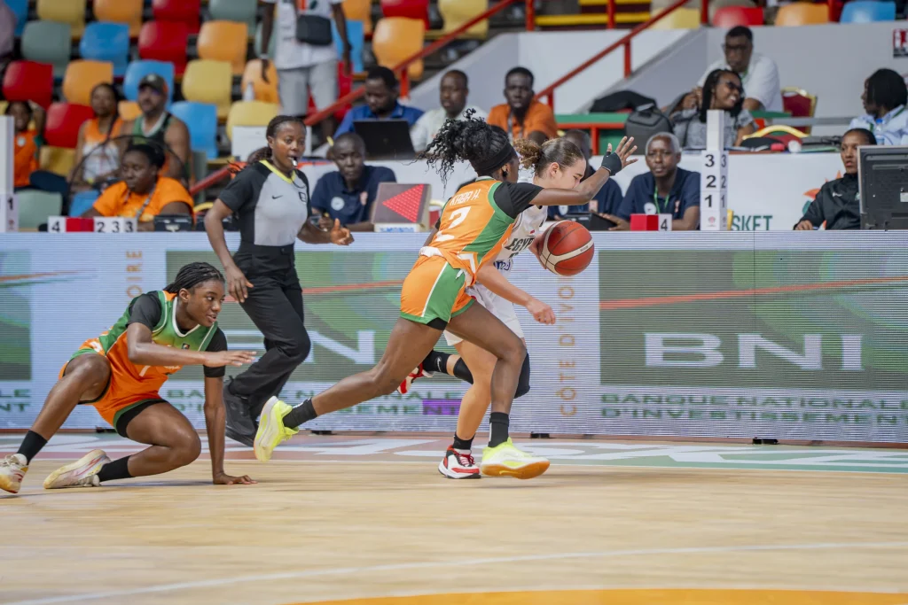 La Côte d'Ivoire perd le match pour la 3è place de l'Afrobasket féminin U18 devant l'Egypte (photo FIBA)