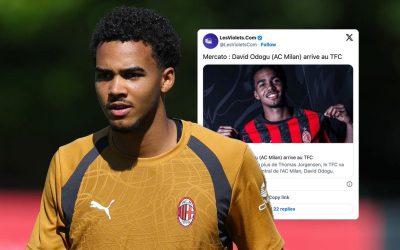 Toulouse se fait prêter David Odogu par l’AC Milan