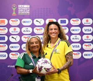 Desiree Ellis et Kaylin Swart Banyana Banyana Afrique du Sud
