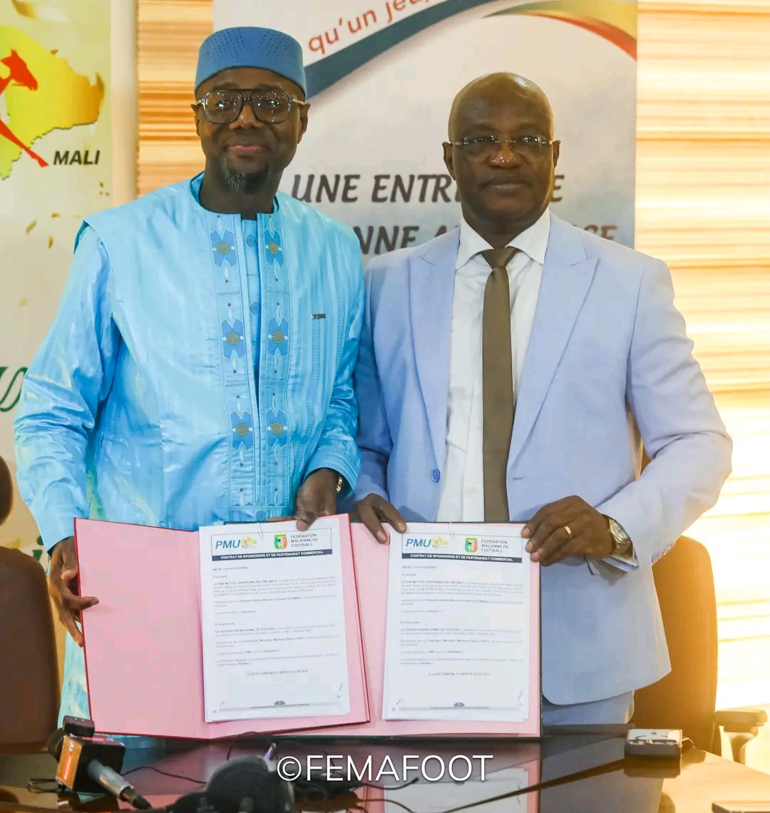 Football: FEMAFOOT and PMU-Mali sign a partnership worth 500 million FCFA per year