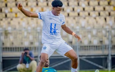 Coupe CAF : Mi-temps, un chef-d&rsquo;œuvre de Valentin Beo Bato lance la Panthère du Ndé face à Rayon Sports