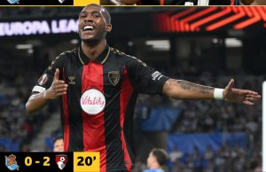 Ligue Europa : Bournemouth surprend la Real Sociedad et mène à la pause