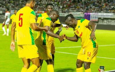 Elim CAN 2027 : Rodolfo Aloko porte le Bénin contre la Mauritanie à la mi-temps 1-0