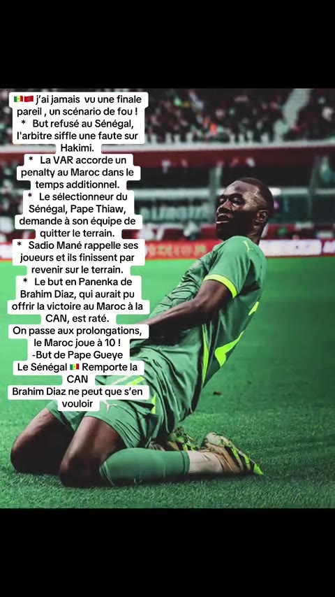 j’ai jamais vu une finale pareil , un scénario de fou ! * But...