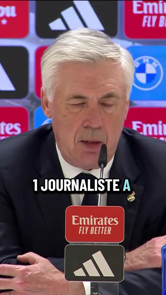 Un journaliste a demandé à Carlo Ancelotti quels étaient les cinq mei...