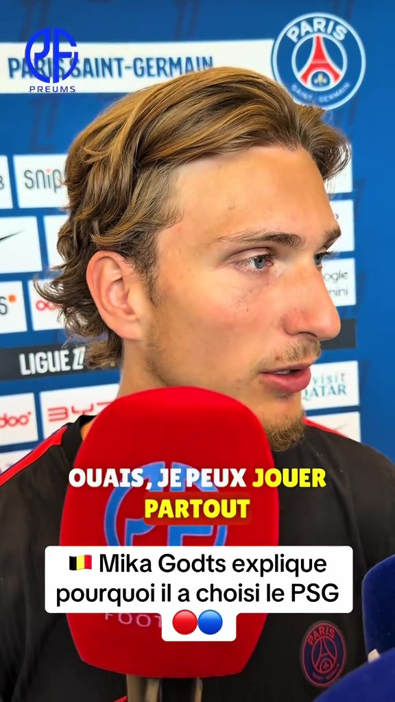 « J’étais déjà convaincu que je voulais jouer ici. » Mika Godts re...