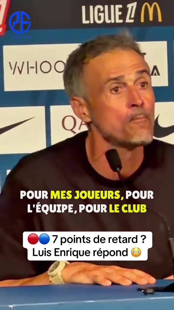 7 points de retard sur le LOSC ? Pas de panique pour Luis Enrique ...