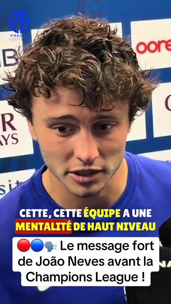 La défaite face à Monaco inquiète-t-elle João Neves avant la Ligue...