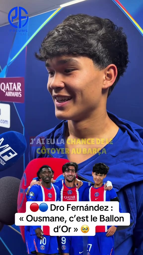 ️ « Ousmane, c’est le Ballon d’Or, c’est un joueur unique. »  Dro ...