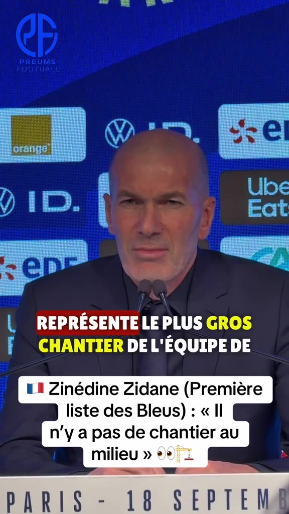 « Il n’y a pas de chantier au milieu de terrain. » ️  Interrogé...