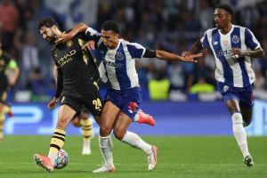 Le FC Porto tient en échec Manchester City à la mi-temps de la première journée de Ligue des champions UEFA