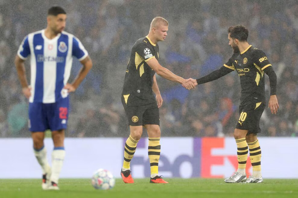 Erling Haaland ouvre le score pour Manchester City face à Porto, en Ligue des champions UEFA