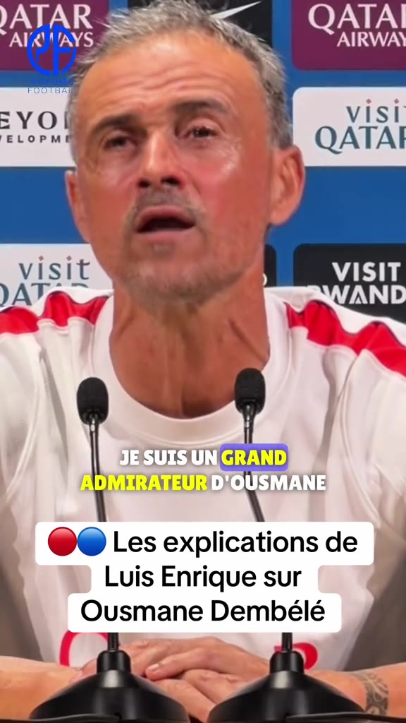 ️ Luis Enrique met les choses au clair sur Ousmane Dembélé et éteint...