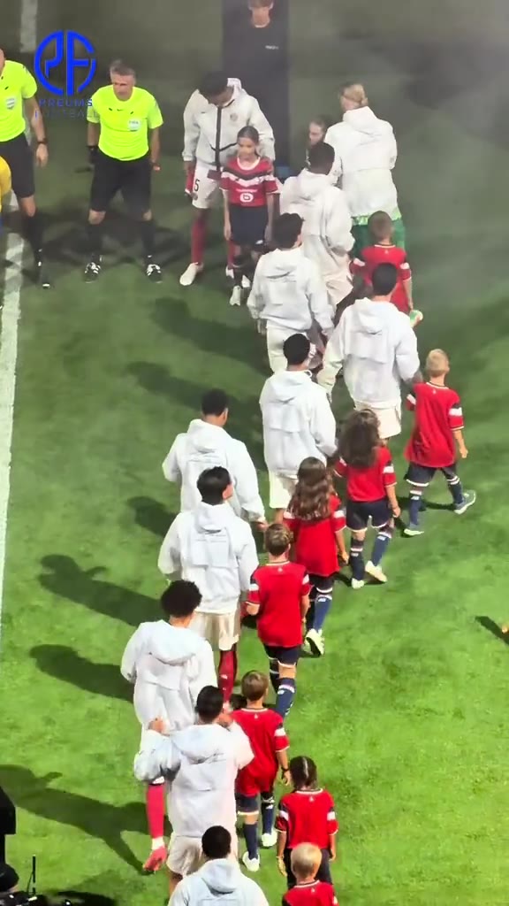 L’entrée des joueurs pour ce LOSC vs PSG