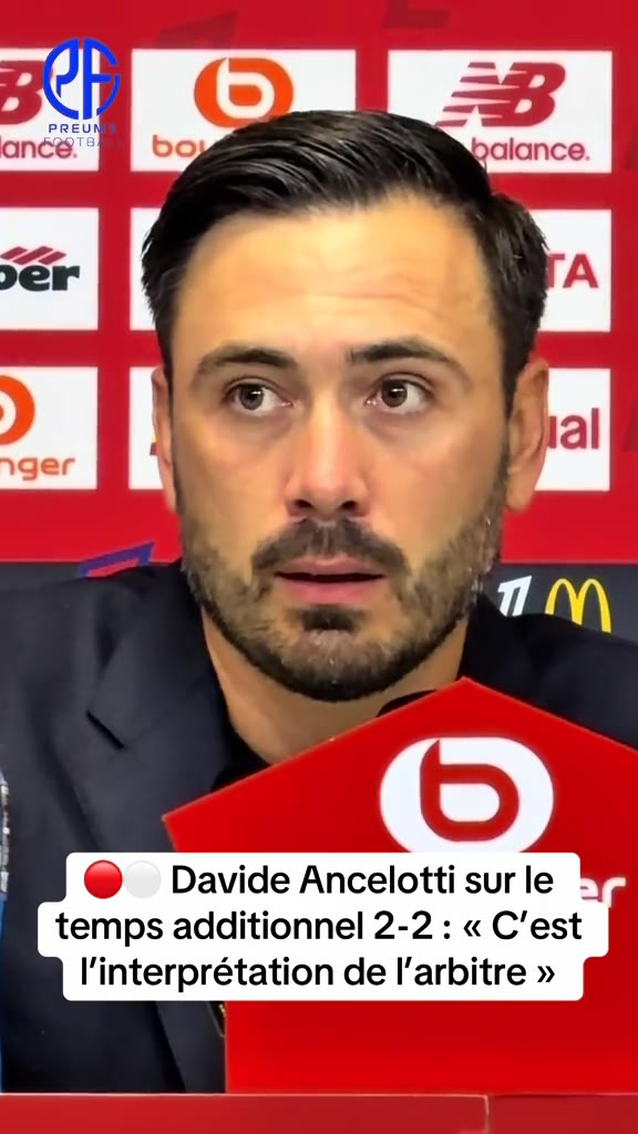 ⚪️ Davide Ancelotti réagit au scénario fou du 2-2 entre le LOSC et l...
