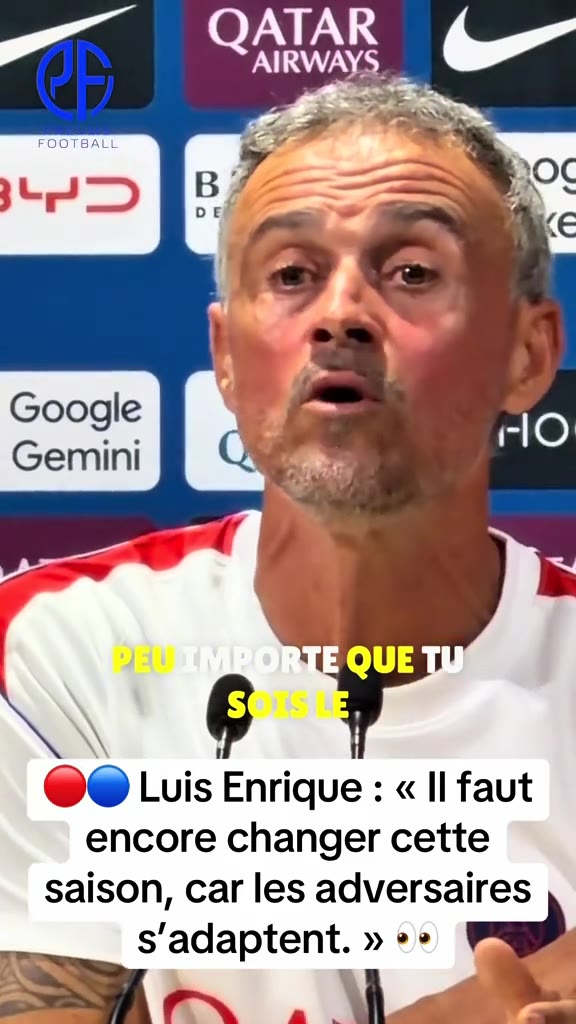 ️ Magnifique déclaration de Luis Enrique, qui explique longuement po...