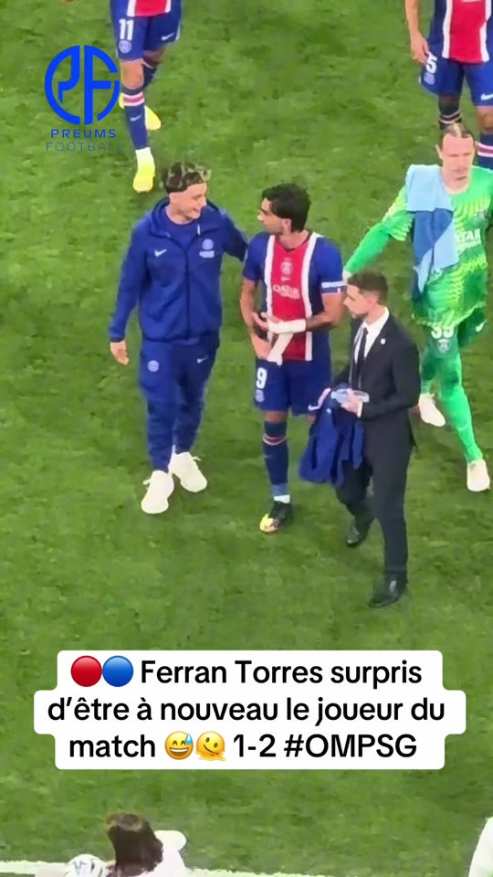 Ferran Torres surpris d'être à nouveau le joueur du match