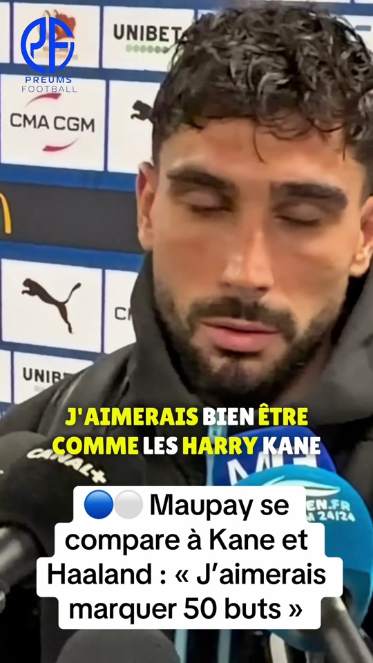 J'aimerais bien être comme les Harry Kane, Haaland et marquer 50 buts