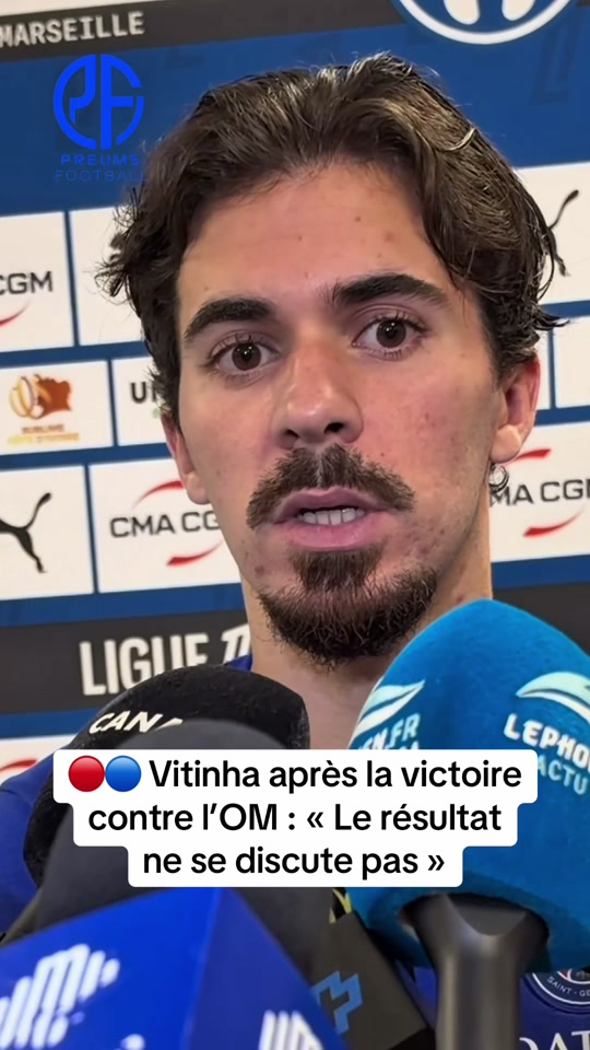 Je pense que le résultat ne se discute même pas — Vitinha