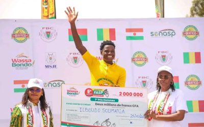 Cyclisme : Soumaïla Ilboudo remporte le 5e Grand Prix FASP « Wassa Bondo »