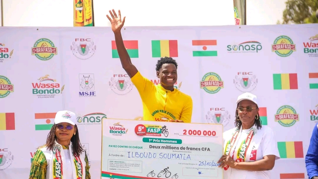 Cycling: Soumaïla Ilboudo wins the 5th FASP “Wassa Bondo” Grand Prix