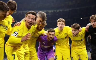 Ligue des champions UEFA : Bodø/Glimt domine Dortmund, mais le score reste vierge à la pause