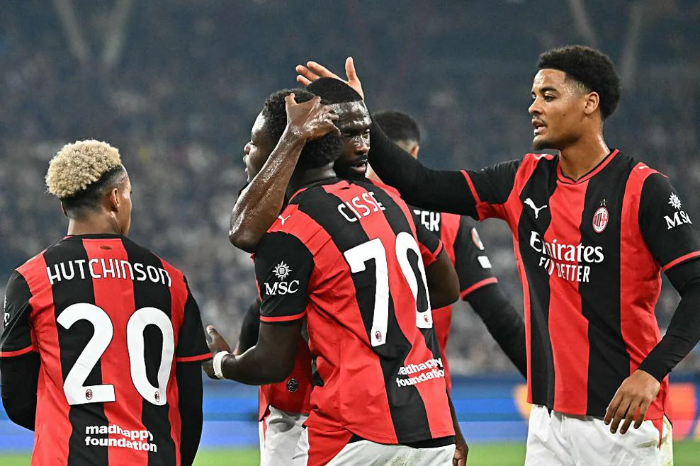 Alphadjo Cissé ouvre le score pour le Milan AC face à Salzburg en Ligue Europa