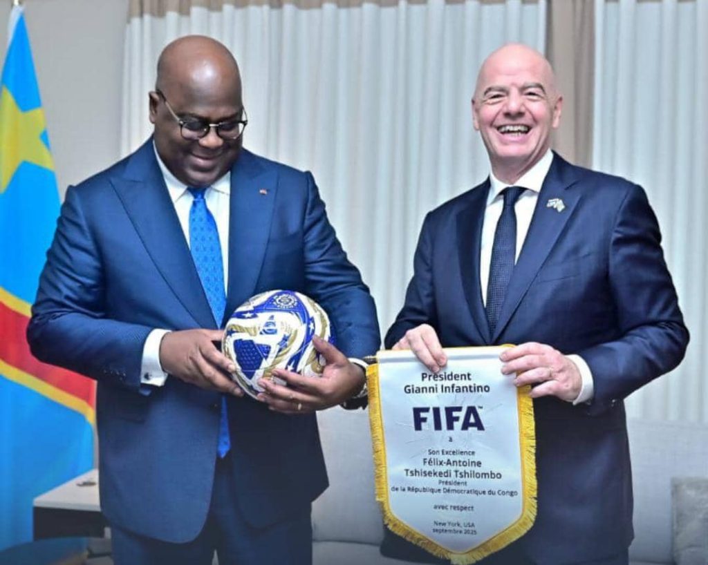 Félix Tshisekedi apporte son soutien à Gianni Infantino pour les prochaines élections à la FIFA