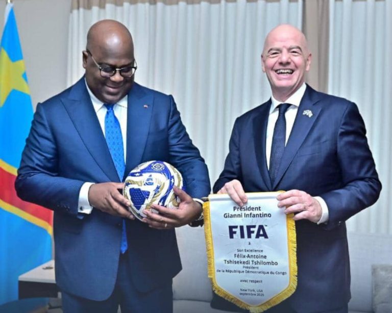 Félix Tshisekedi apporte son soutien à Gianni Infantino pour les prochaines élections à la FIFA