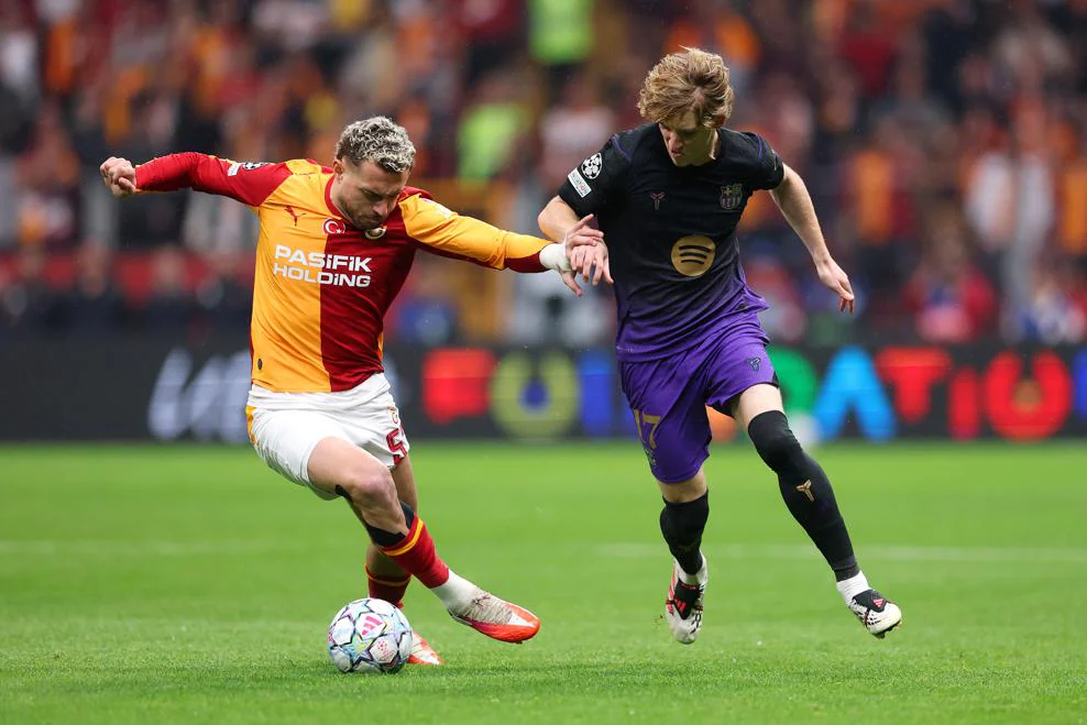 Galatasaray et Barcelone sont à égalité à la mi-temps lors de la 2è journée de la Ligue des champions UEFA