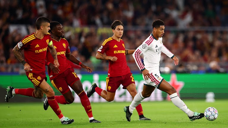 Ligue des champions UEFA : la Roma et le Real Madrid dos à dos à la pause