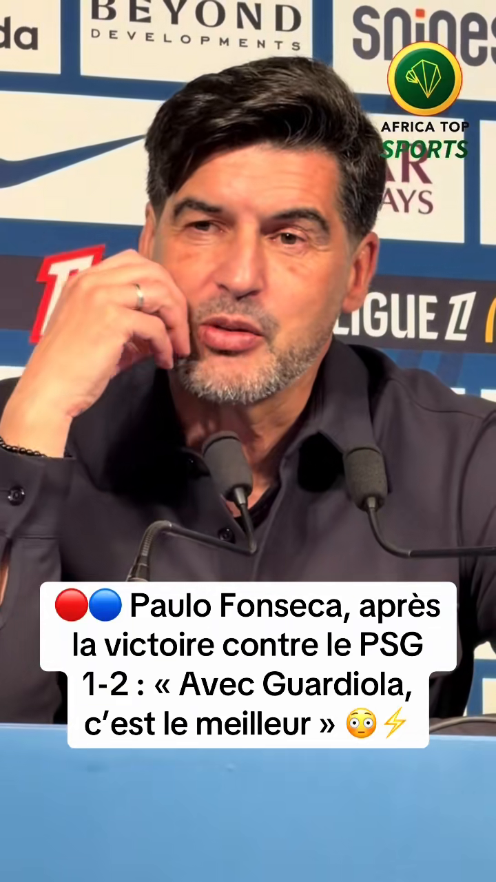 💬 Paulo Fonseca très élogieux envers Luis Enrique 😃 : « Pour moi, ave...