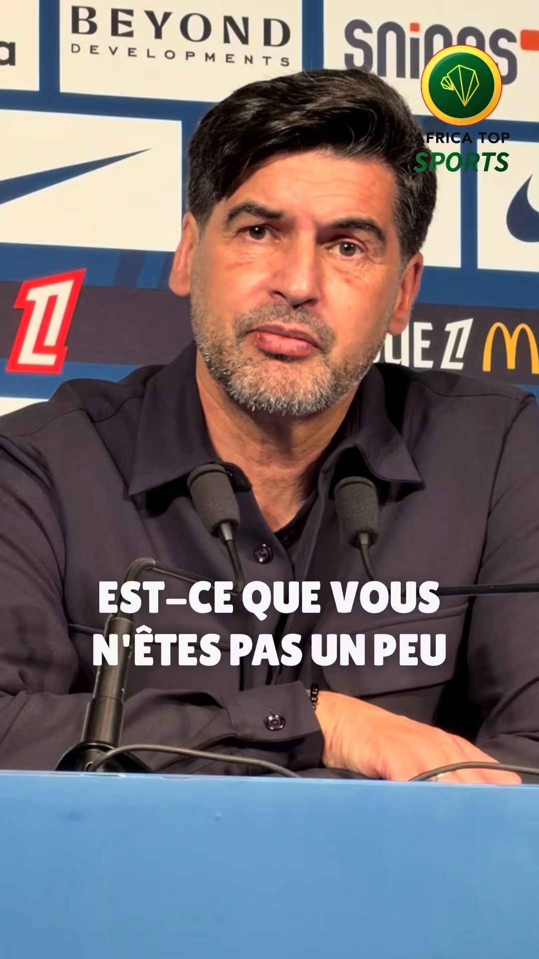 💬 La réponse de Paulo Fonseca après la victoire de l’OL au Parc (1-2)...