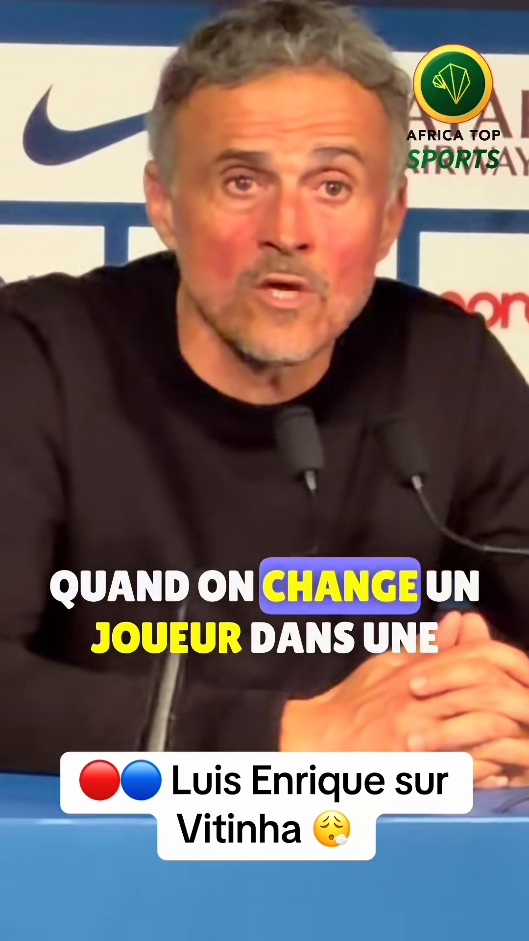 💬 Luis Enrique sur la sortie de Vitinha en première mi-temps et son é...