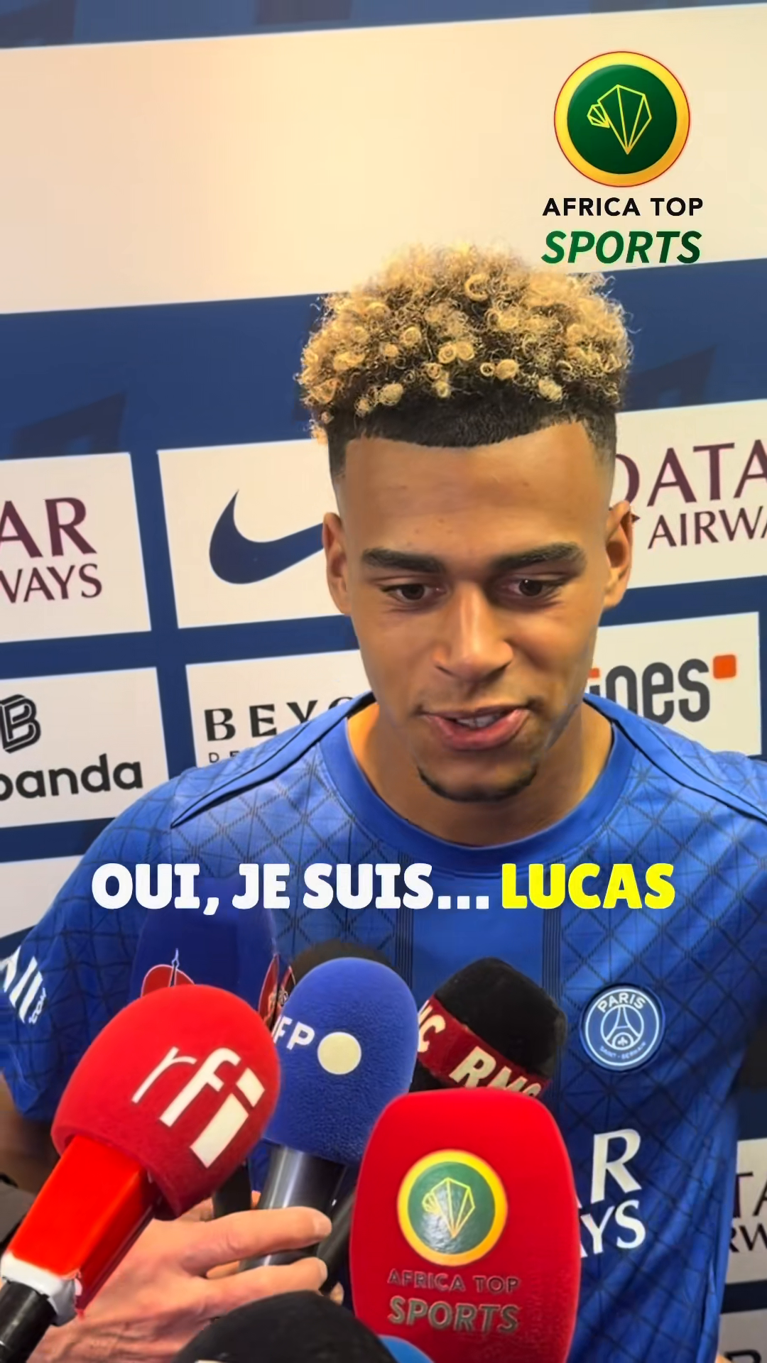 🗣️ Désiré Doué après son but décisif contre Brest 🇫🇷✨ « Lucas me donn...