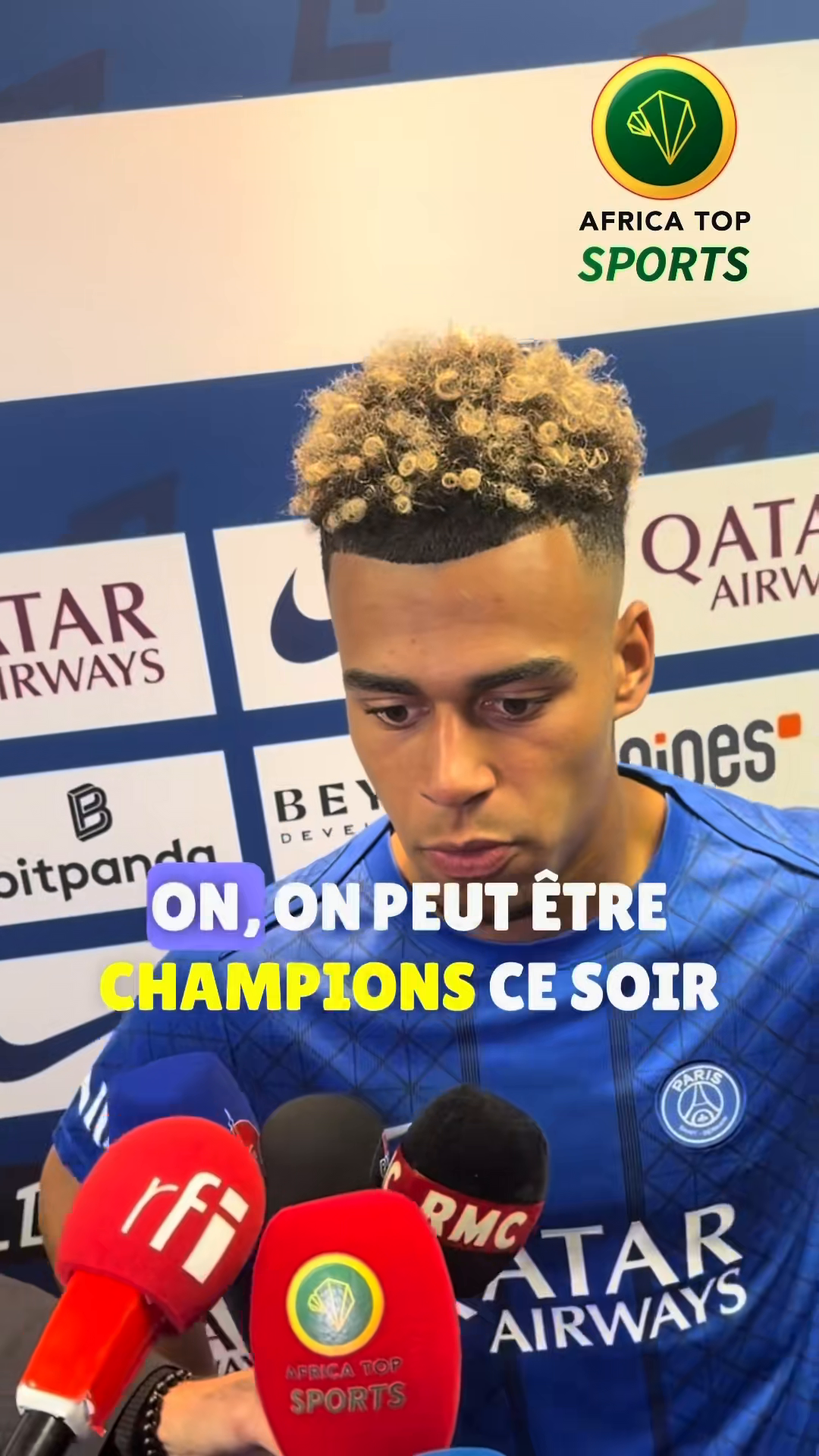 🗣️ Désiré Doué après la victoire contre Brest ❤️💙 « C’était très impo...