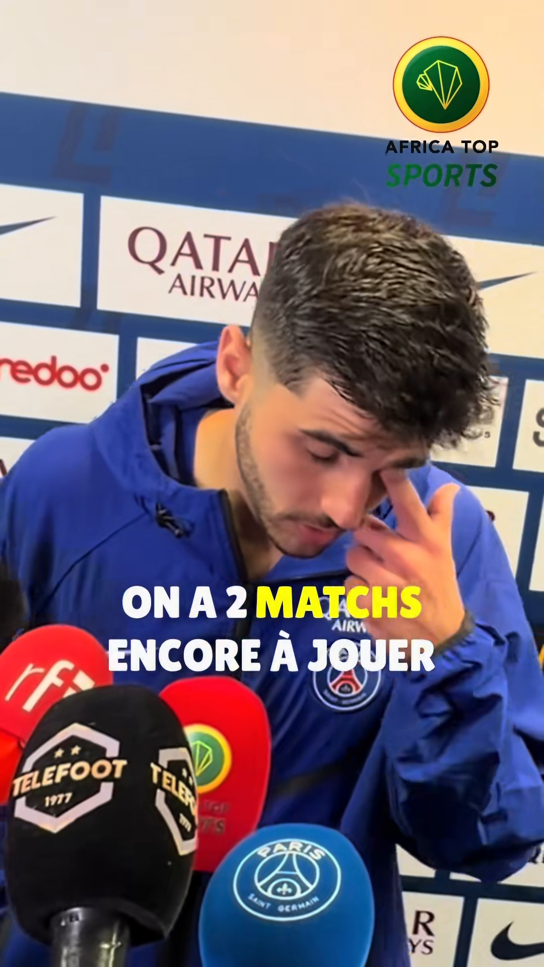 🔴🔵 Lucas Beraldo qui lance un regard vers Désiré Doué, buteur décisif...