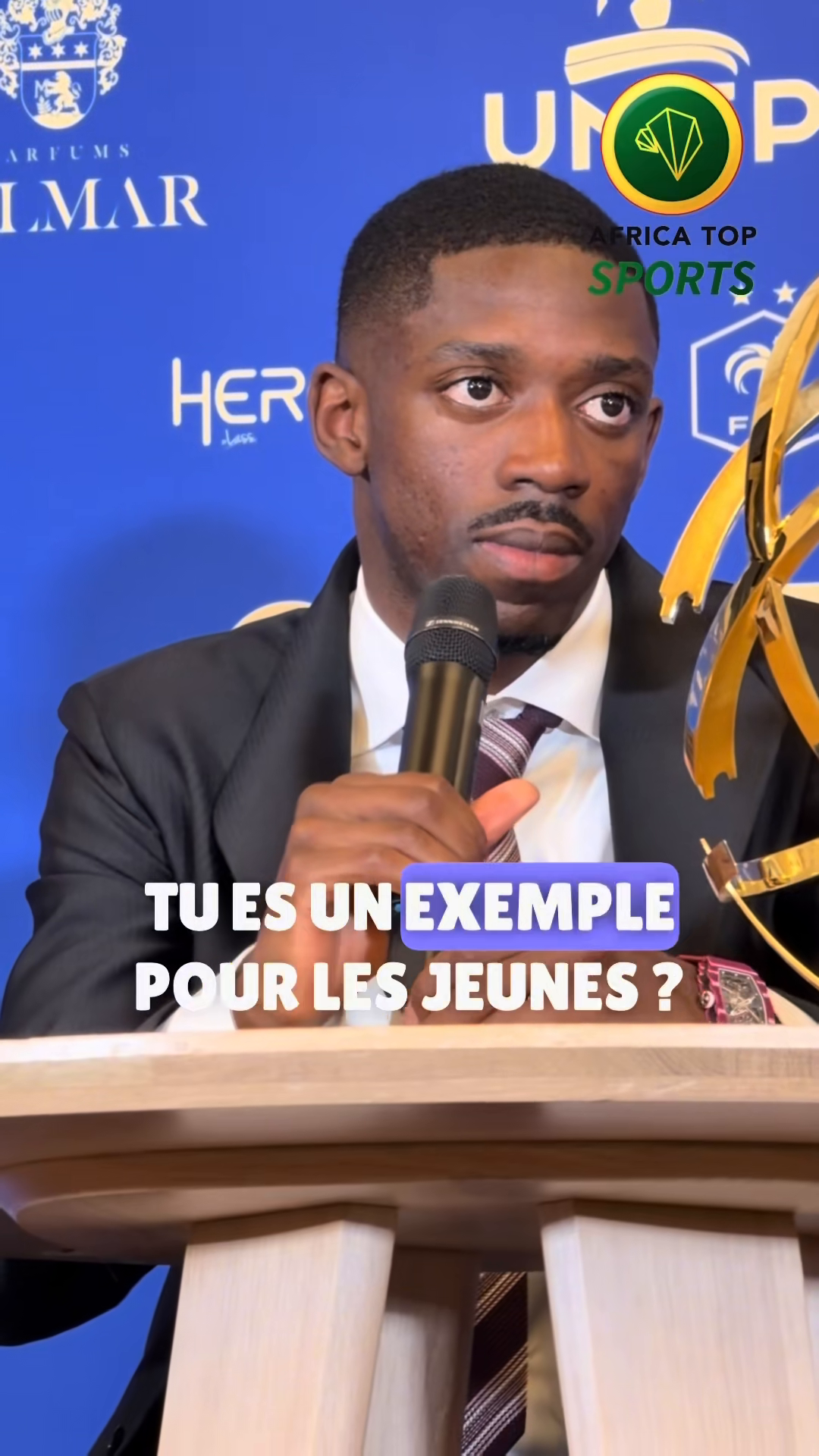 🗣️ Ousmane Dembélé après les mots de Désiré Doué à son sujet 🥹🫂: « Ça...