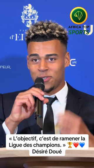 🗣️ Désiré Doué après son second trophée d’affilée d’espoir aux Trophé...
