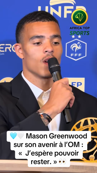 🗣️ Mason Greenwood après sa présence dans l’équipe type de Ligue 1 UN...