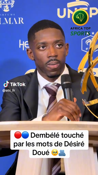 🗣️ Ousmane Dembélé après les mots de Désiré Doué à son sujet 🥹🫂: « Ça...